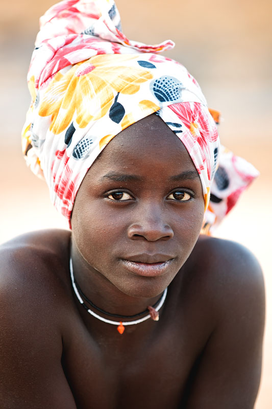  Young woman from the Mucubal (Mucubai, Mucabale, Mugubale) tribe   Angola